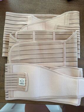 KeaBabies Beige Postpartum Belly & Back Support Belt